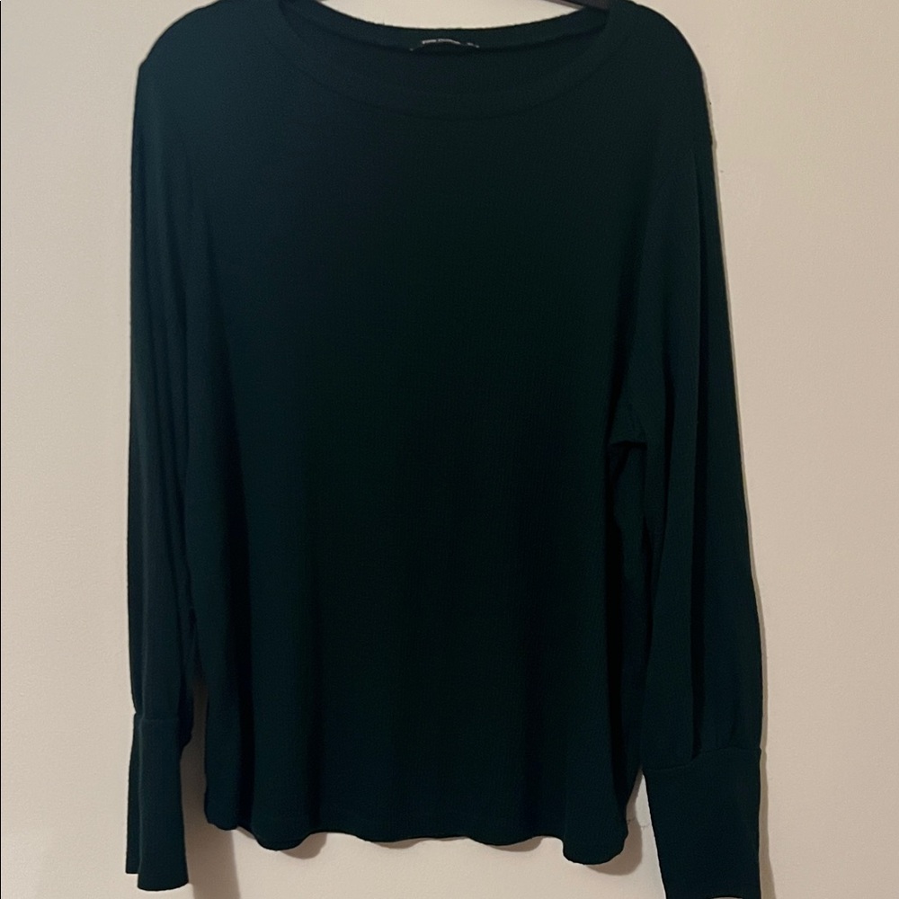 Pink Clover Women's Dark Green Long Sleeve Top